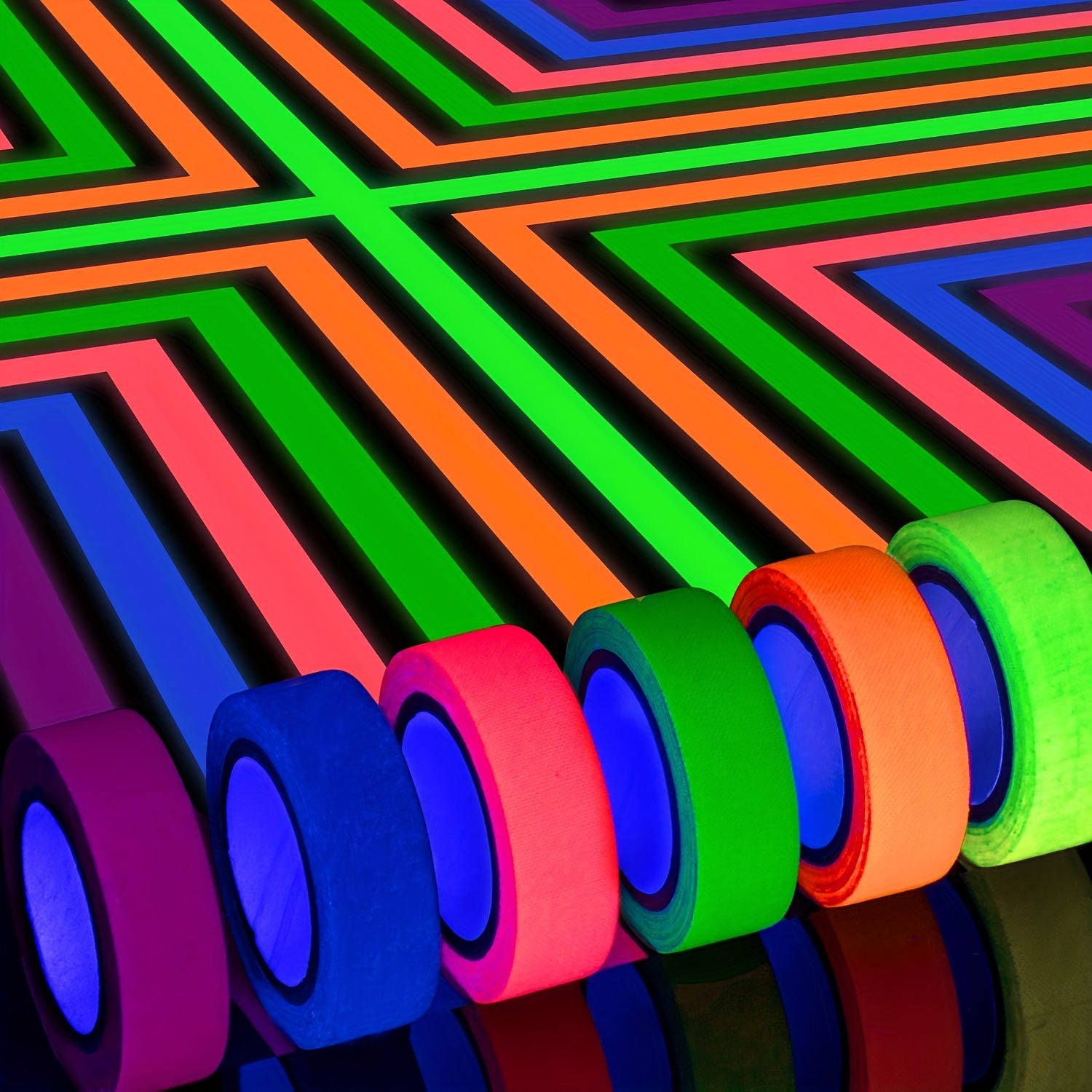 Neon UV Light Luminous Tape 1.52cm x 5.03m