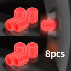8pcs Integrated Luminous Valve Cap for Car Motorcycle Tire