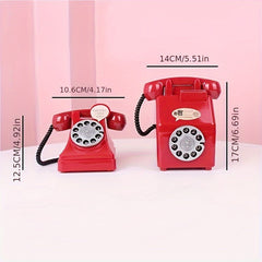 Vintage Telephone Money Box Retro Piggy Bank