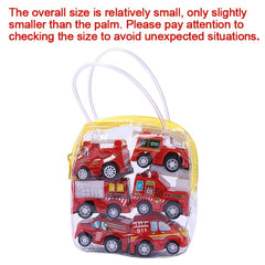 6 Pack Mini Fire Truck Rubber Band Toy Set for Kids 6 8 Years