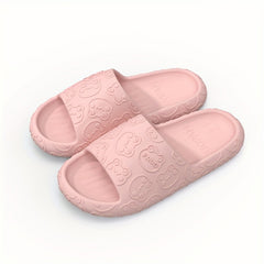 Men's Bear Head Slides Non Slip Slippers Open Toe Shoes