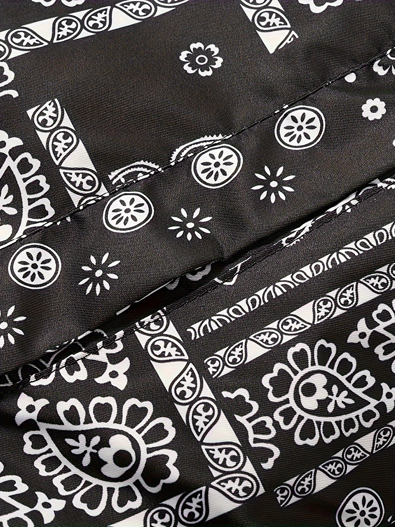 Men's Double Sided Paisley Pattern Coat for Winter