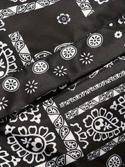 Men's Double Sided Paisley Pattern Coat for Winter