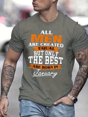 Men's Casual Stretch Tee for Outdoor Summer Wear