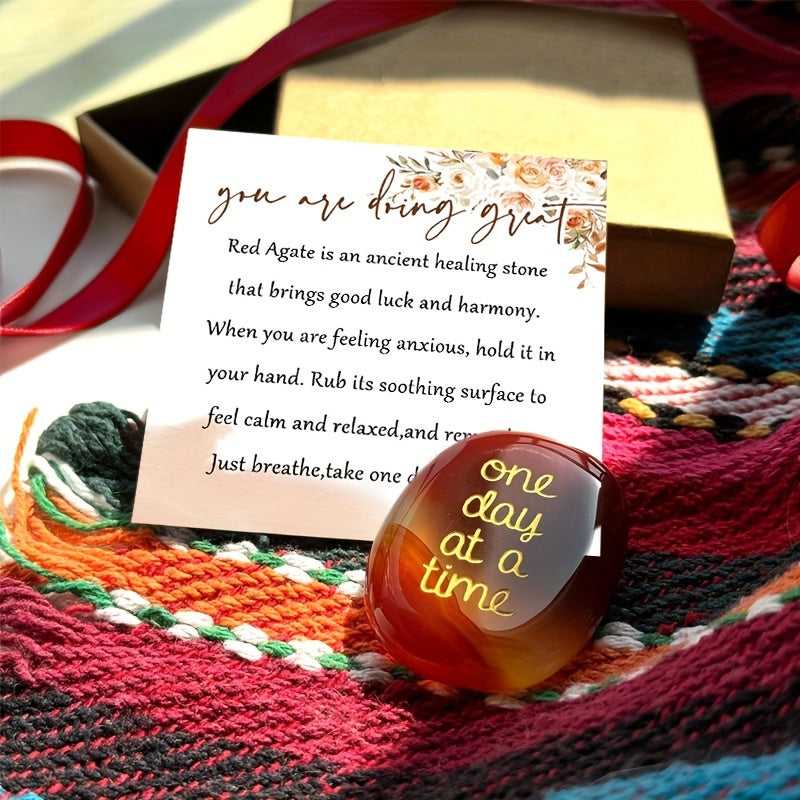 Calming Faux Crystal - Thinking Of You Gift - Stress Relief - Inspirational Gift
