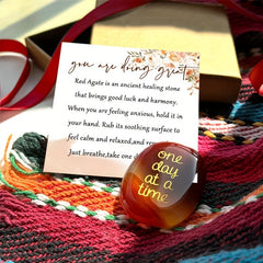 Calming Faux Crystal - Thinking Of You Gift - Stress Relief - Inspirational Gift