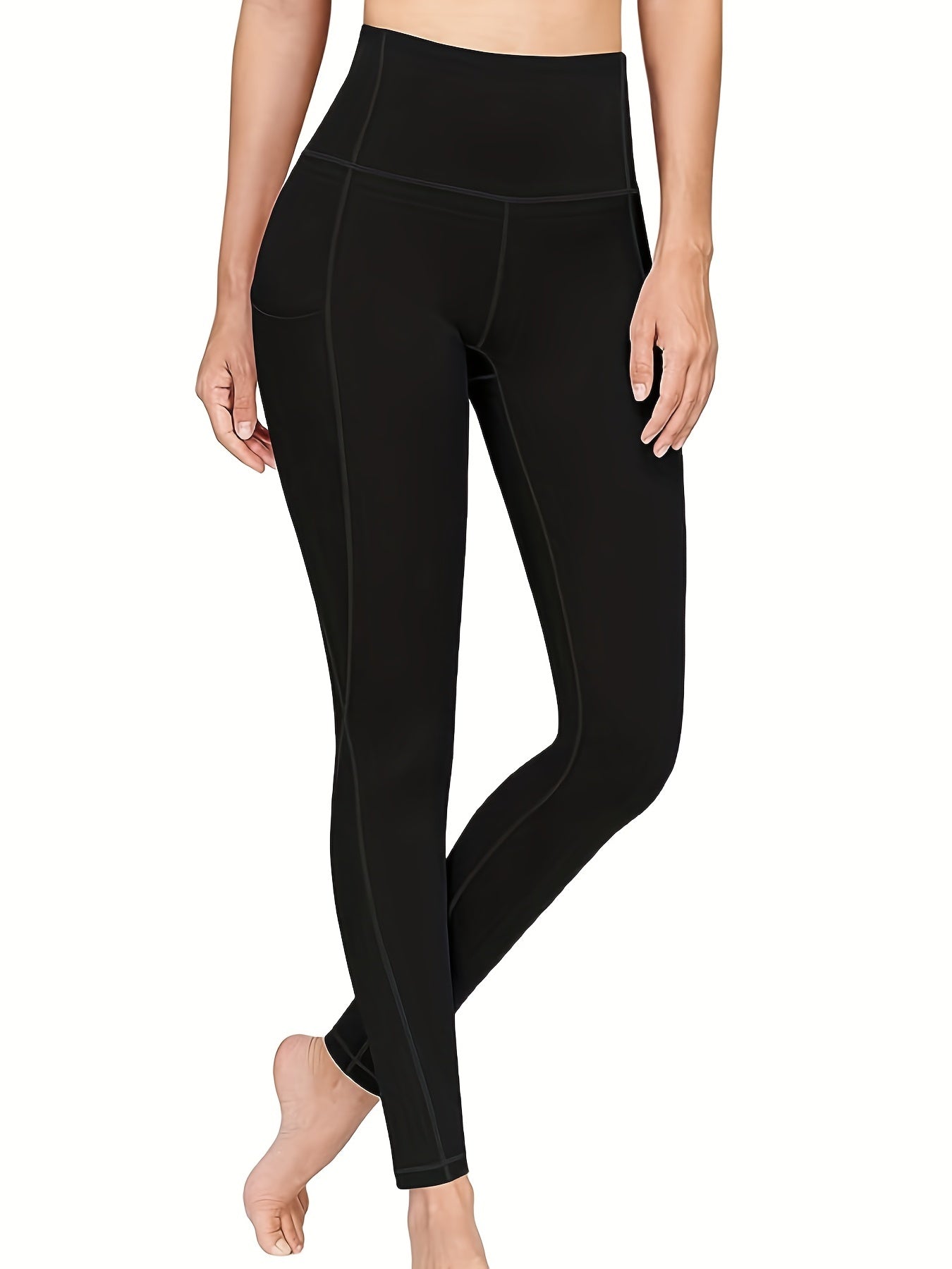 High Waist Yoga Pants Pockets Tummy Control Sports Leggings Women's Activewear