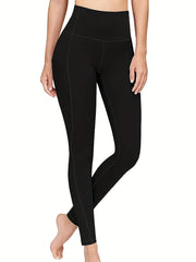 High Waist Yoga Pants Pockets Tummy Control Sports Leggings Women's Activewear