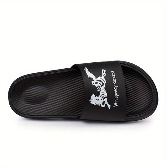 Men's Non Slip Lightweight Slides Open Toe Quick Dry Slippers