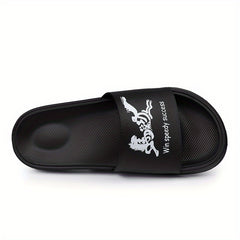 Men's Non Slip Lightweight Slides Open Toe Quick Dry Slippers