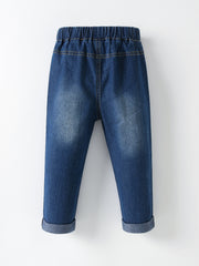 Toddler Boys Stretch Denim Jeans Elastic Waist Kids Clothes