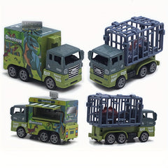 1pc Alloy Car Model Cartoon Cake Fast Food Car Dinosaur Pattern