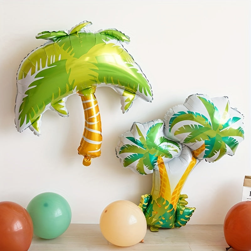 Tropical Rainforest Balloon Palm Tung Tree Coconut Tree Large Leaf for Party