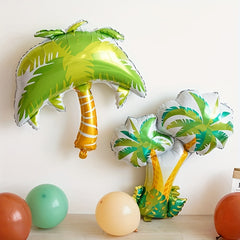 Tropical Rainforest Balloon Palm Tung Tree Coconut Tree Large Leaf for Party