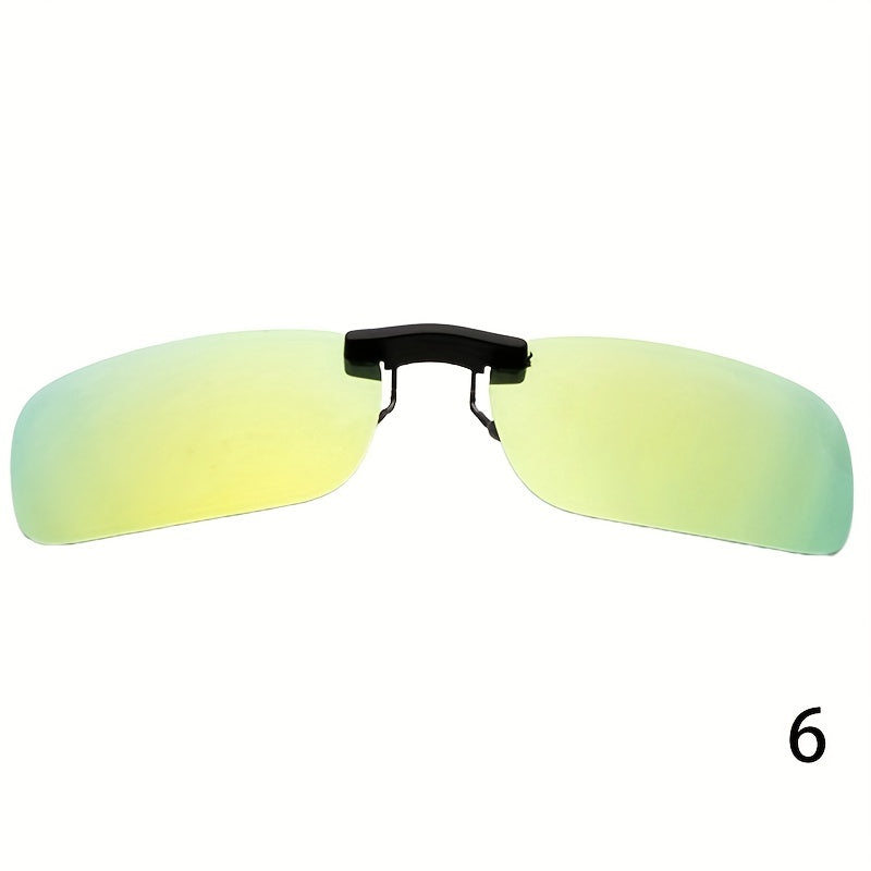 Men's Clip On Polarized Night Vision Driving Sunglasses
