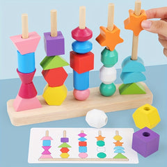 Montessori Beaded Columns for Toddlers Gift