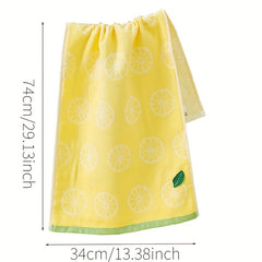 Lemon Pattern Hand Towel Quick Drying Soft Cotton Bathroom Towel
