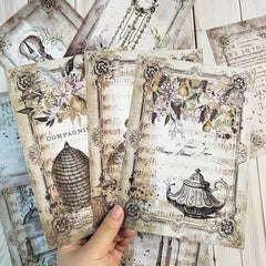 11pcs Vintage Old Stuff Scrapbook Papers For Junk Journal DIY Crafts