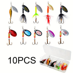16pcs Spinner Baits Kit for Bass Trout Walleye Salmon Fishing