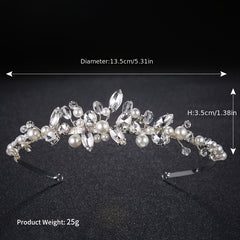 Faux Pearl Hairband Headband Party Favor Decorations Princess Tiara