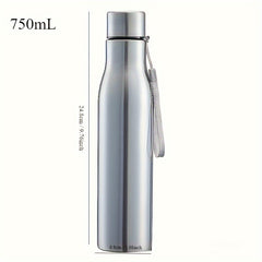 Large Capacity Outdoor Sports Water Bottle Stainless Steel Cap