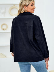 Plaid Button Jacket Women's Clothing