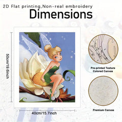DIY Adult Digital Painting Princess and Stilt Perched on Evening Branch Kit