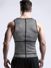 Men's Compression Sauna Vest with Waist Belts & Back Support