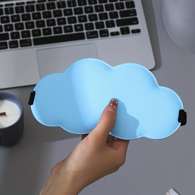 Soft Sleep Eye Mask Cloud Shaped Blackout Blindfold for Travel Rest Nap