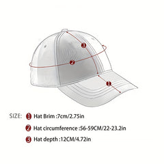 Fashionable Washed Cotton Baseball Cap Sunscreen Hat for Outdoor Activities