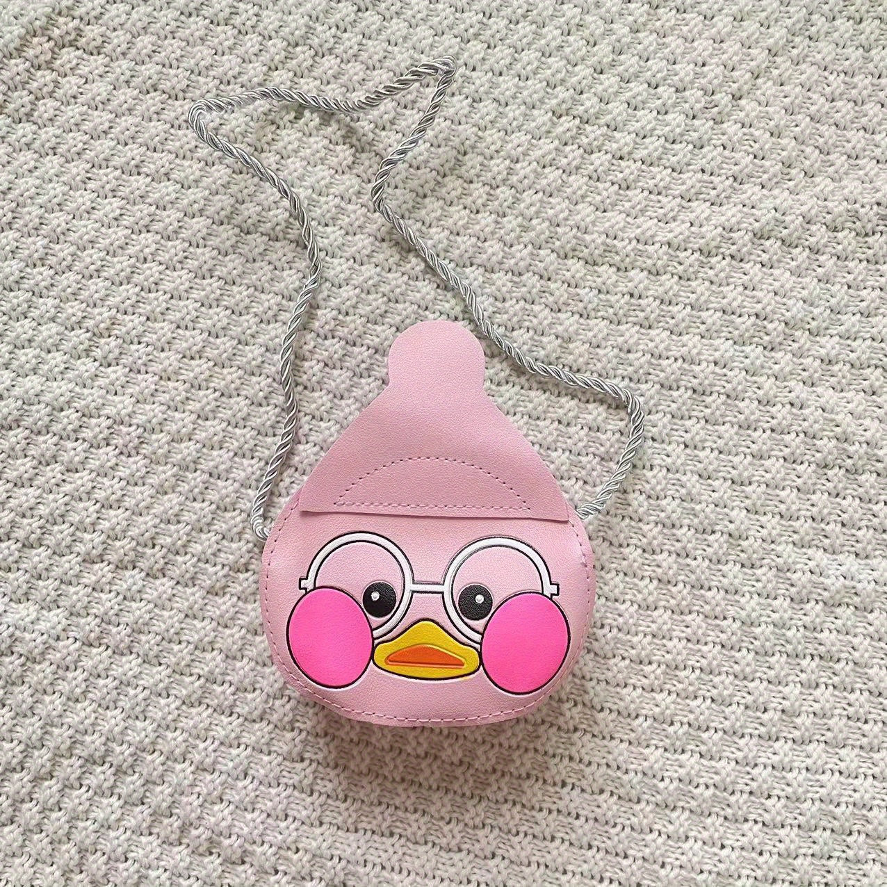 Kids Cartoon Duck Shoulder Bag Crossbody Bag with Coin Purse