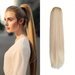 Long Straight Ponytail Extensions Clip In Hair Extensions Natural Look