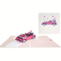 3D Pop Up Romantic Wedding Greeting Card Bridal Shower Card or Engagement Card