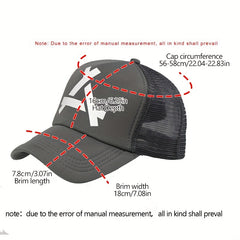 Geometric A Printed Trucker Hat Lightweight Mesh Baseball Cap Unisex