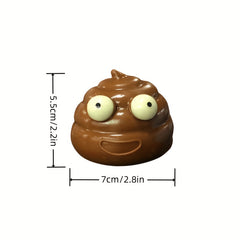 2pcs Poo Toy Halloween Sticky Squeeze Funny Prank Suitable For All Occasions