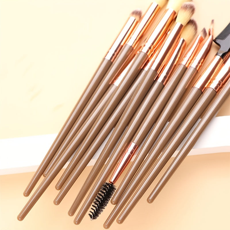 12pcs Synthetic Eye Makeup Brush Set Eyeshadow Eyebrow Eyeliner Concealer Kit