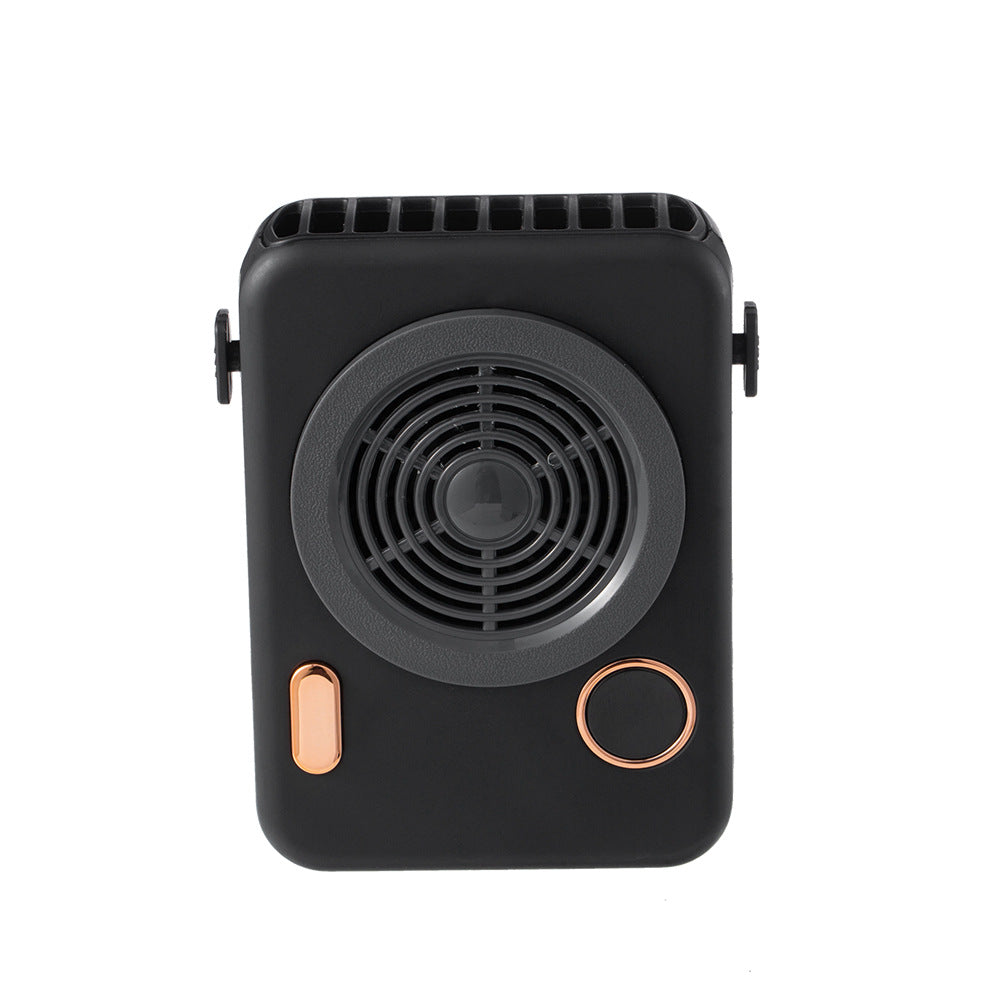 Portable Neck Camera Fan with Digital Display
