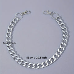 Men's Metal Single Pants Chain Keychain for Men