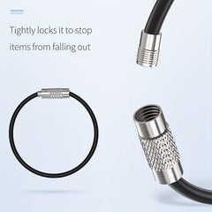 Stainless Steel Keychain Cable for Luggage Tag Holder