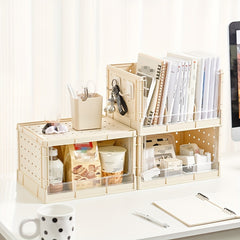 Foldable Storage Box Plastic Organizer Large Space Container Multifunction