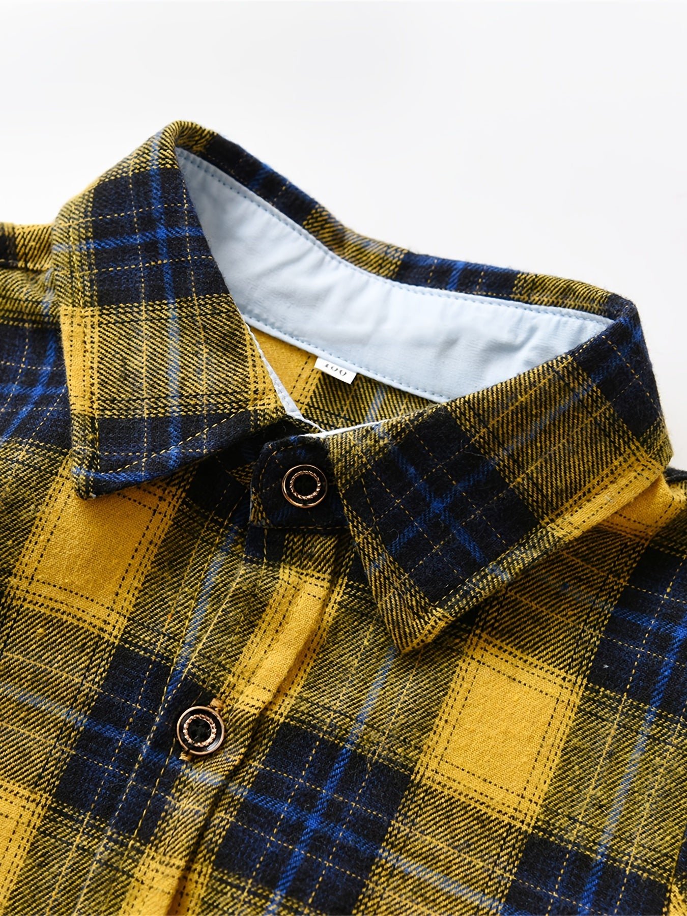 Baby Boys Plaid Shirt Button Down Long Sleeve Blouse Top Kids Clothes