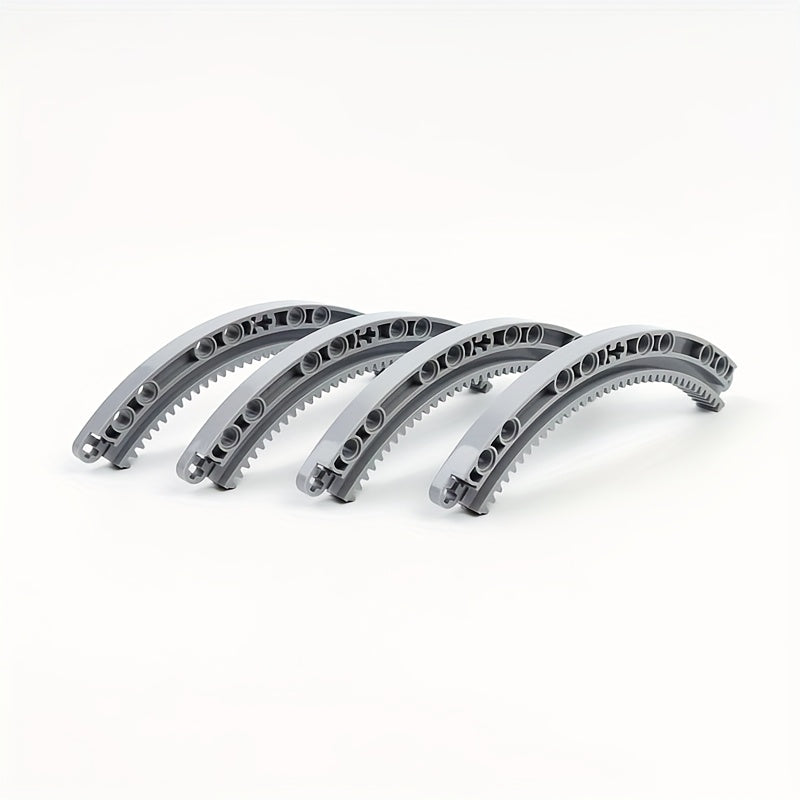4pcs MOC Tech Blocks 27 Small Circular Arc Racks 24121 H