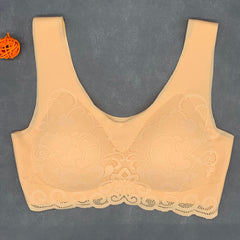 Lace Wireless Bra Scallop Trim