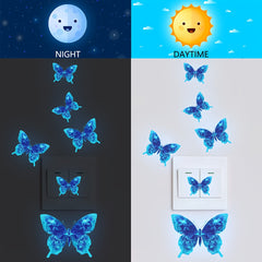 Luminous Butterfly Wall Sticker For Bedroom Switch