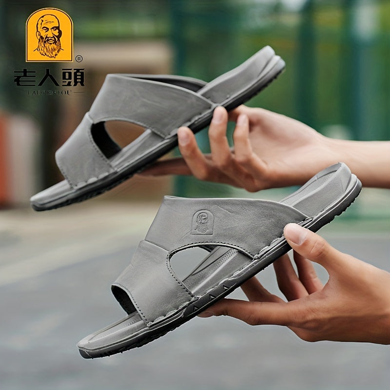 LAORENTOU Men's Open Toe Non Slip Beach Shoes Summer