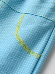Boys Striped Block Long Pants Bottoms Casual Soft Comfortable Spring Autumn