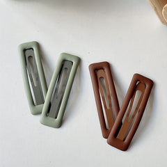 4pcs Plain Hair Clips Hairpins Decorative Girls Hair Accessories