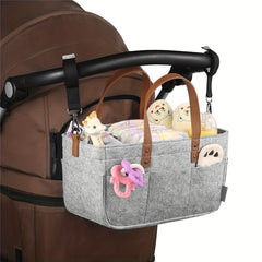 Felt Diaper Bag Baby Diaper Storage Bag Home Travel Folding Storage