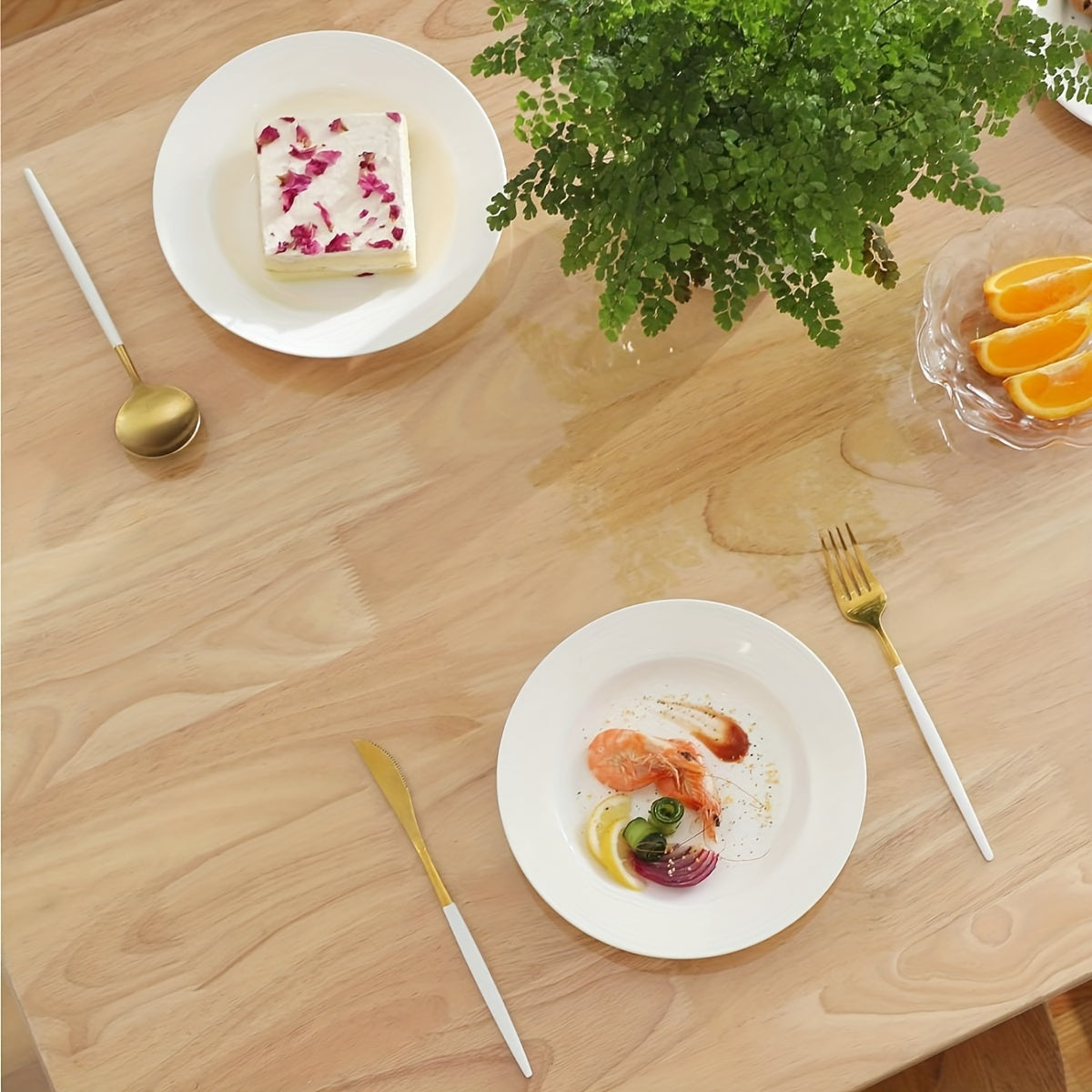 1pc Transparent PVC Table Mat Protector 1.0mm
