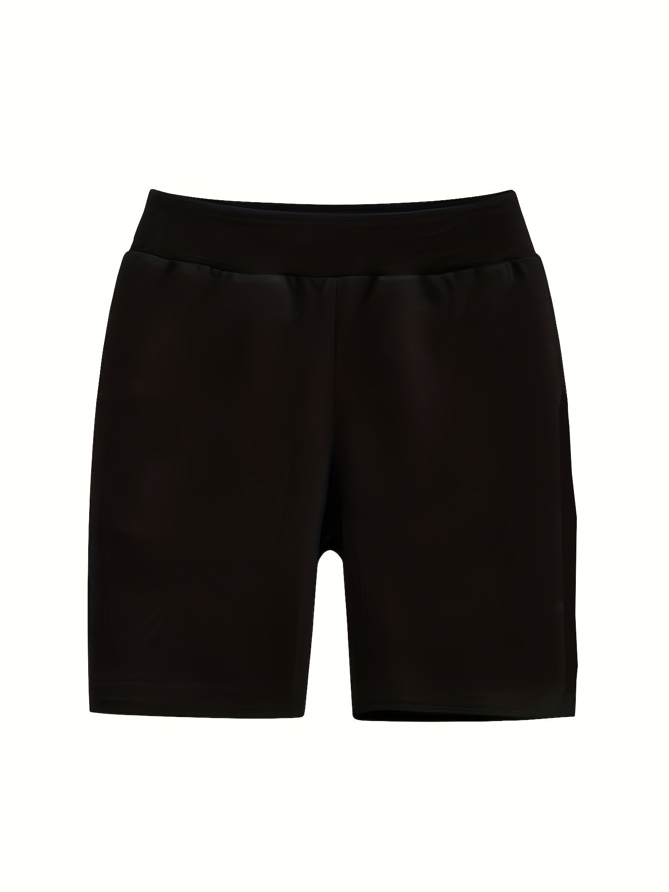 2pcs Boys Solid Elastic Waist Shorts Quick Drying Drawstring Beach Outdoor